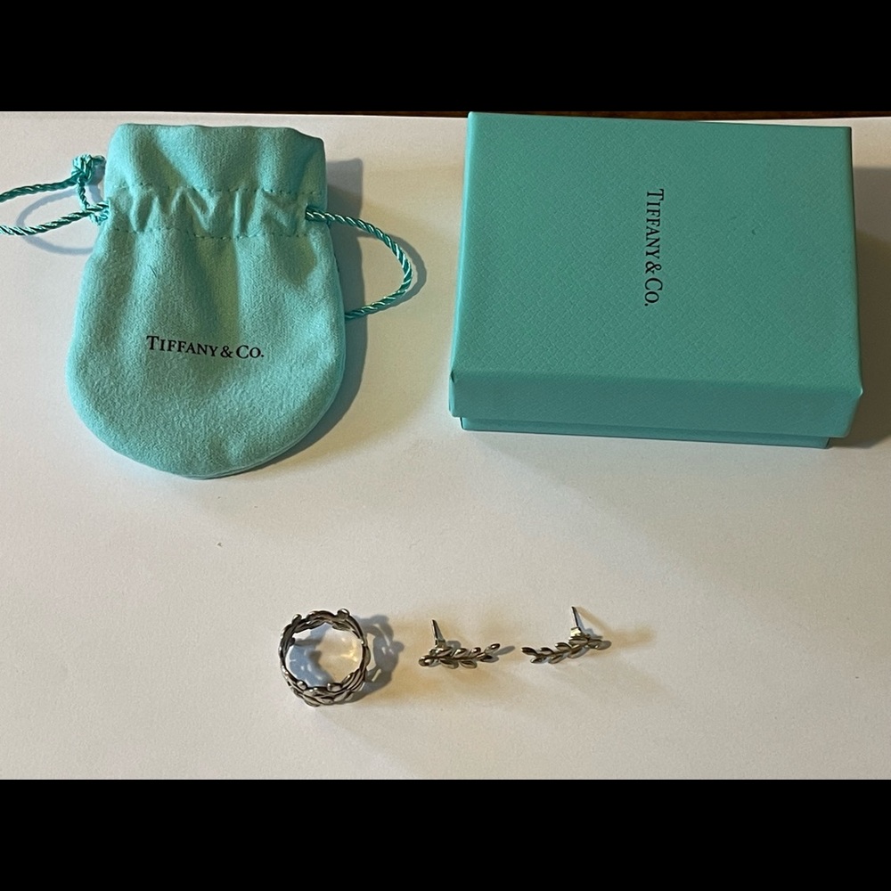 Paloma Picasso Large Leaf Band Ring sterling silver